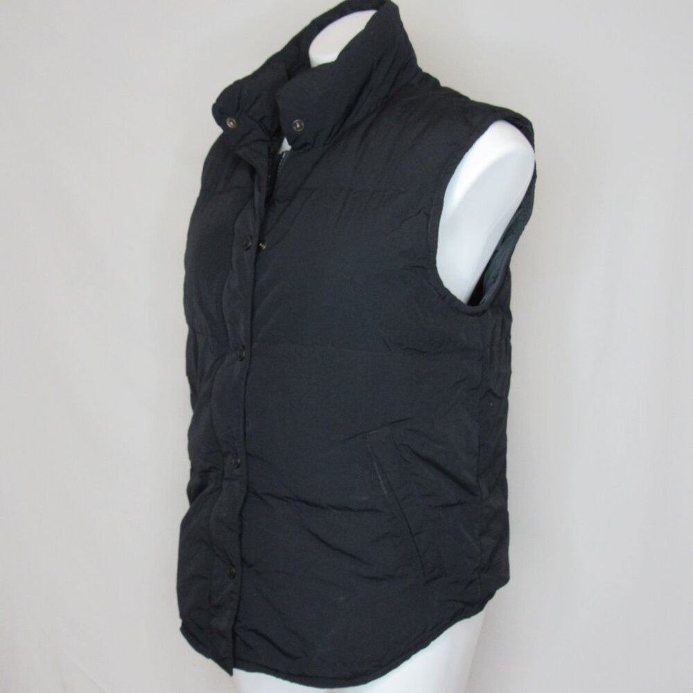 Eddie Bauer Black Goose Down Puffer Vest Women's M Medium - Picture 2 of 8